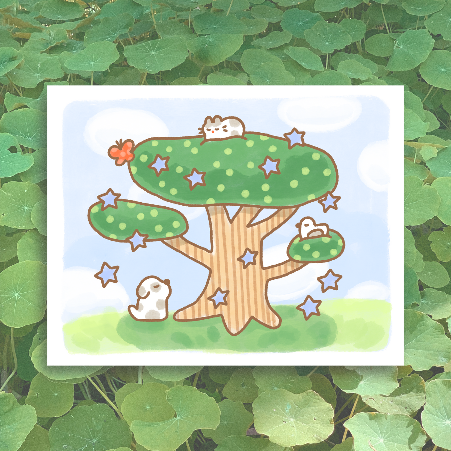 Tree Critters 11x14 Big Art Print