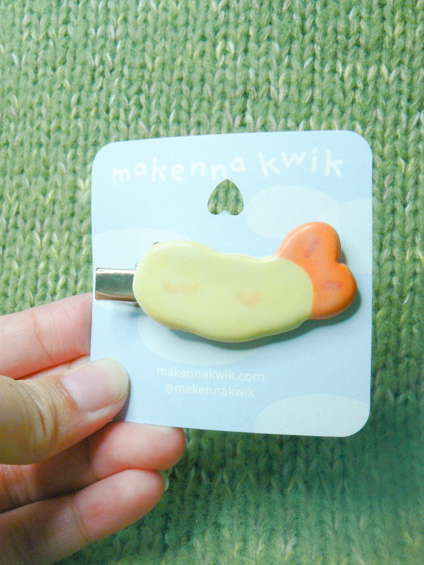 Ceramic Hair Clip - Shrimp Tempura