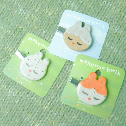 Ceramic Hair Clip - Bunny