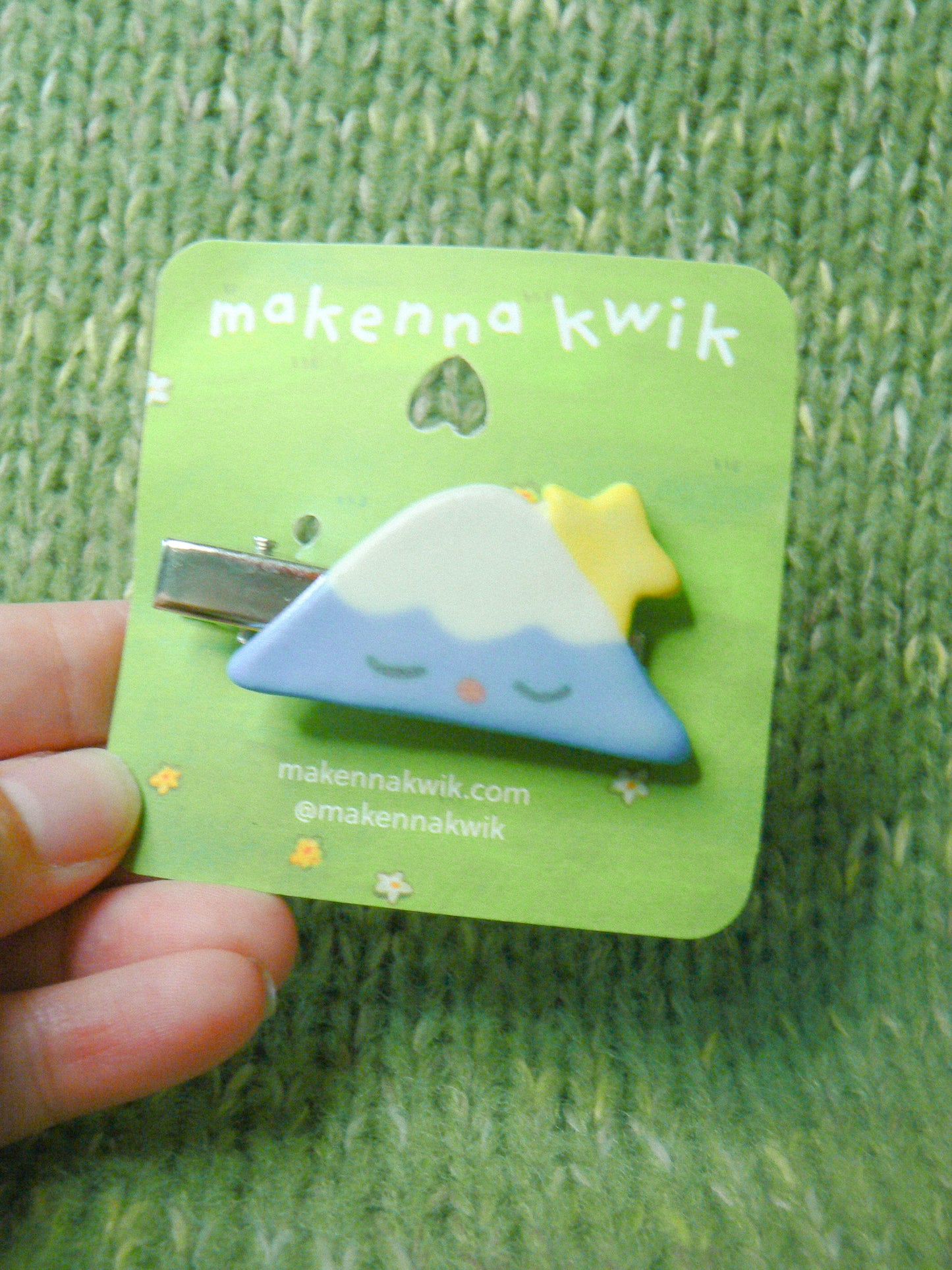 Ceramic Hair Clip - Mountain