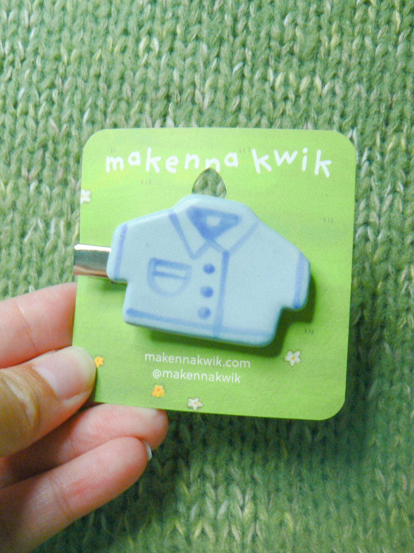 Ceramic Hair Clip - Shirt