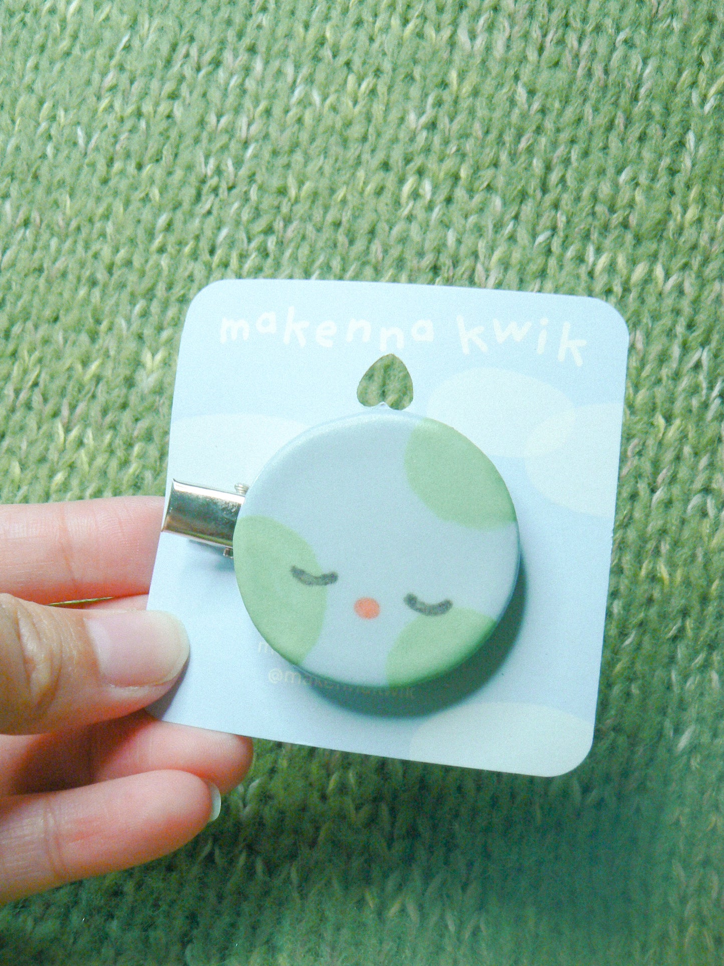 Ceramic Hair Clip - Earth