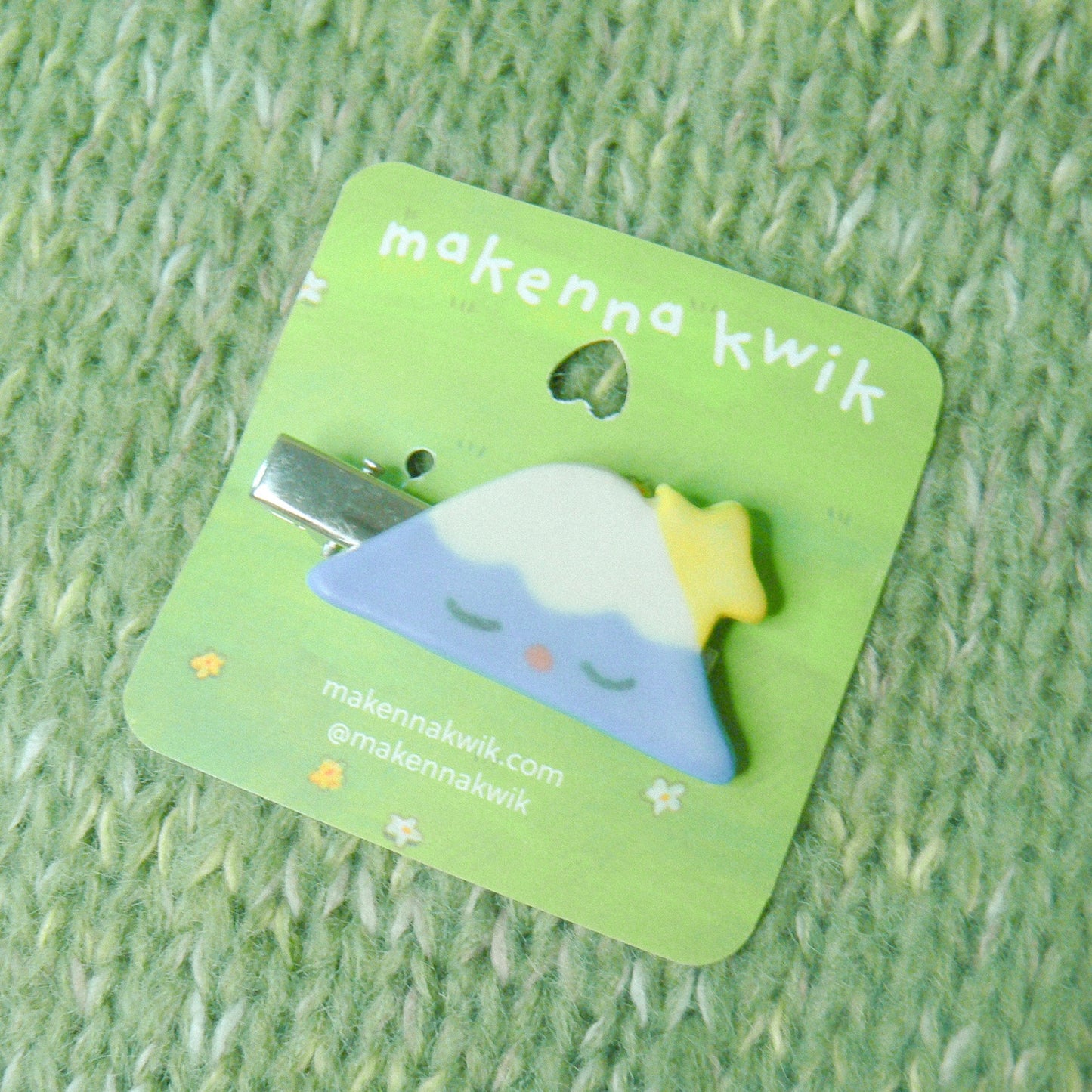 Ceramic Hair Clip - Mountain