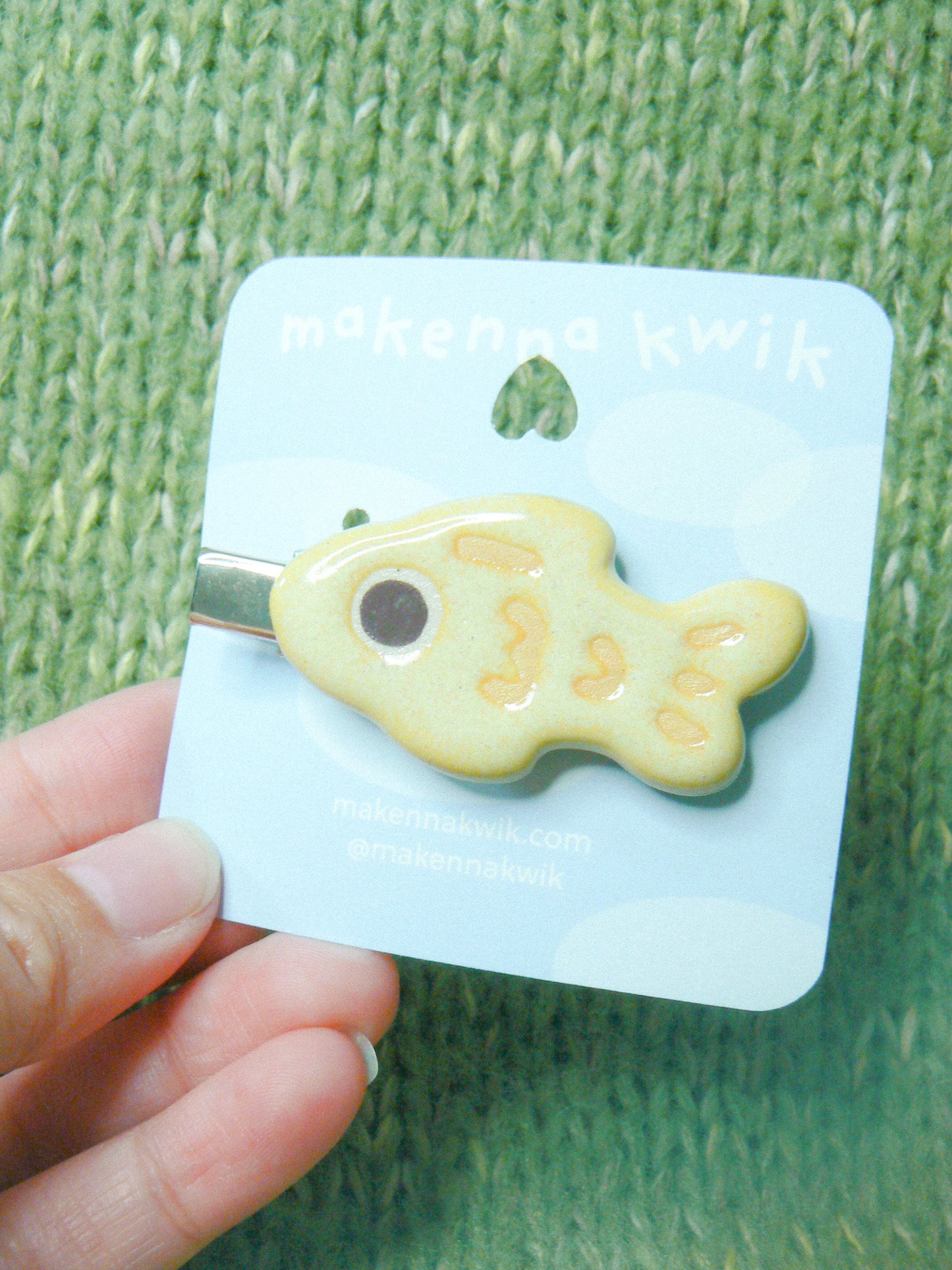 Ceramic Hair Clip - Fish