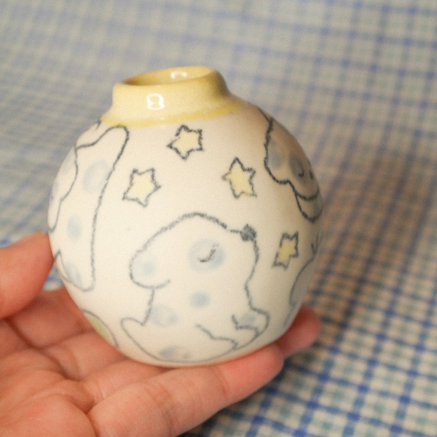 Puppy Poses Mini Vase