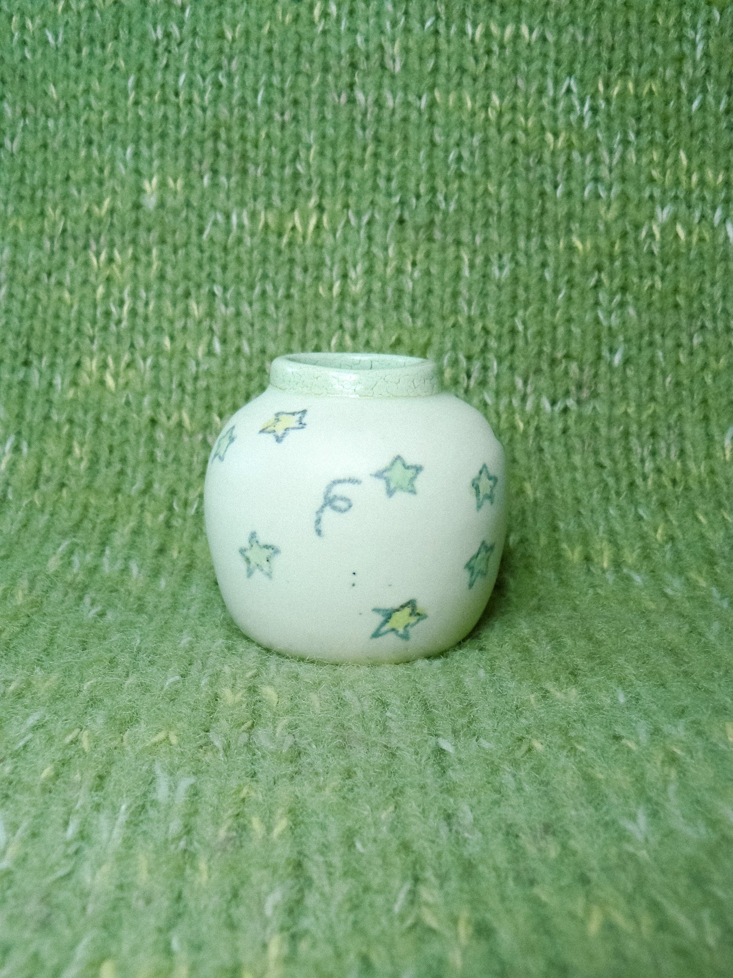 Spring Puppy Vase