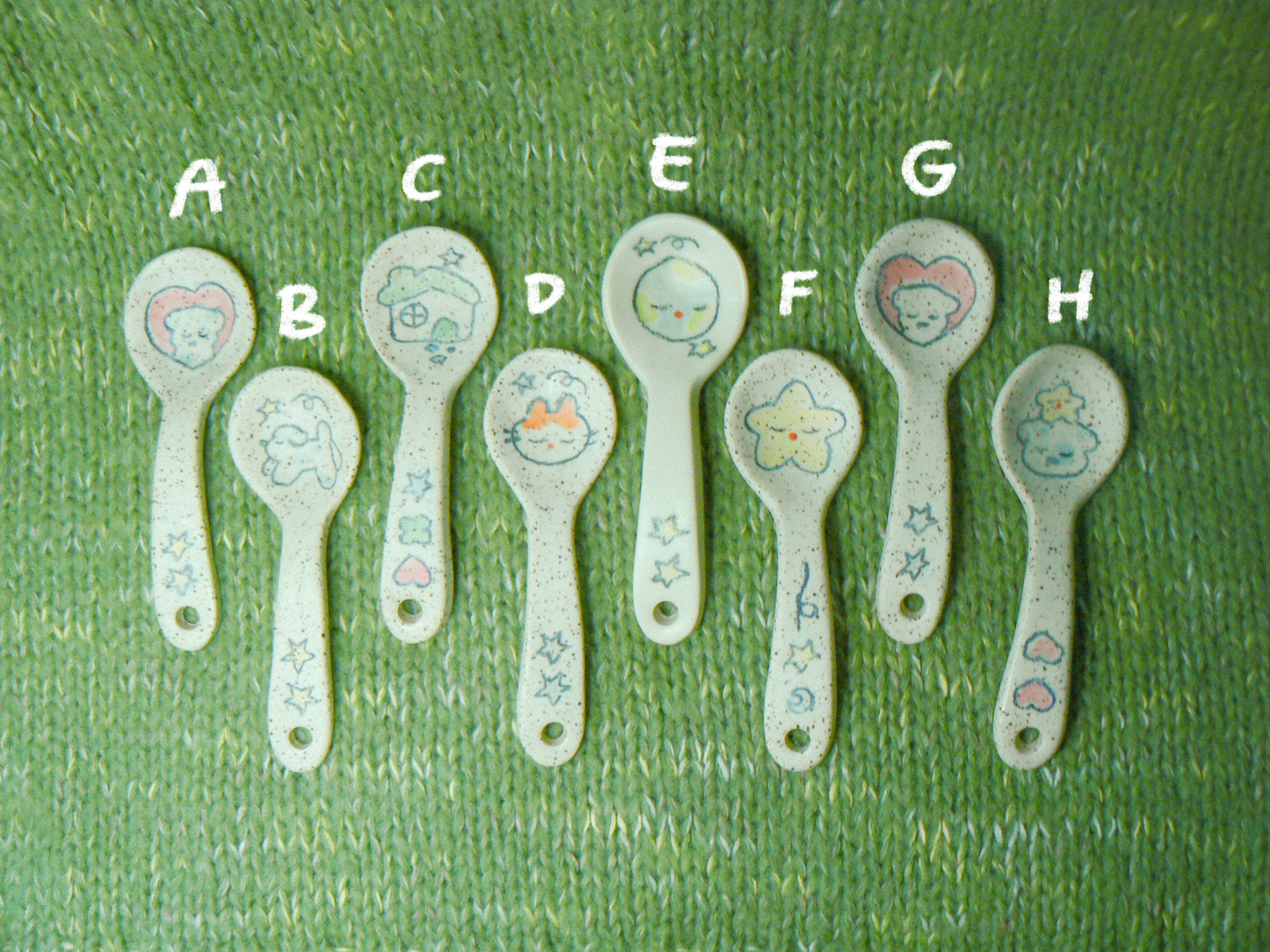 Mini Ceramic Spoon