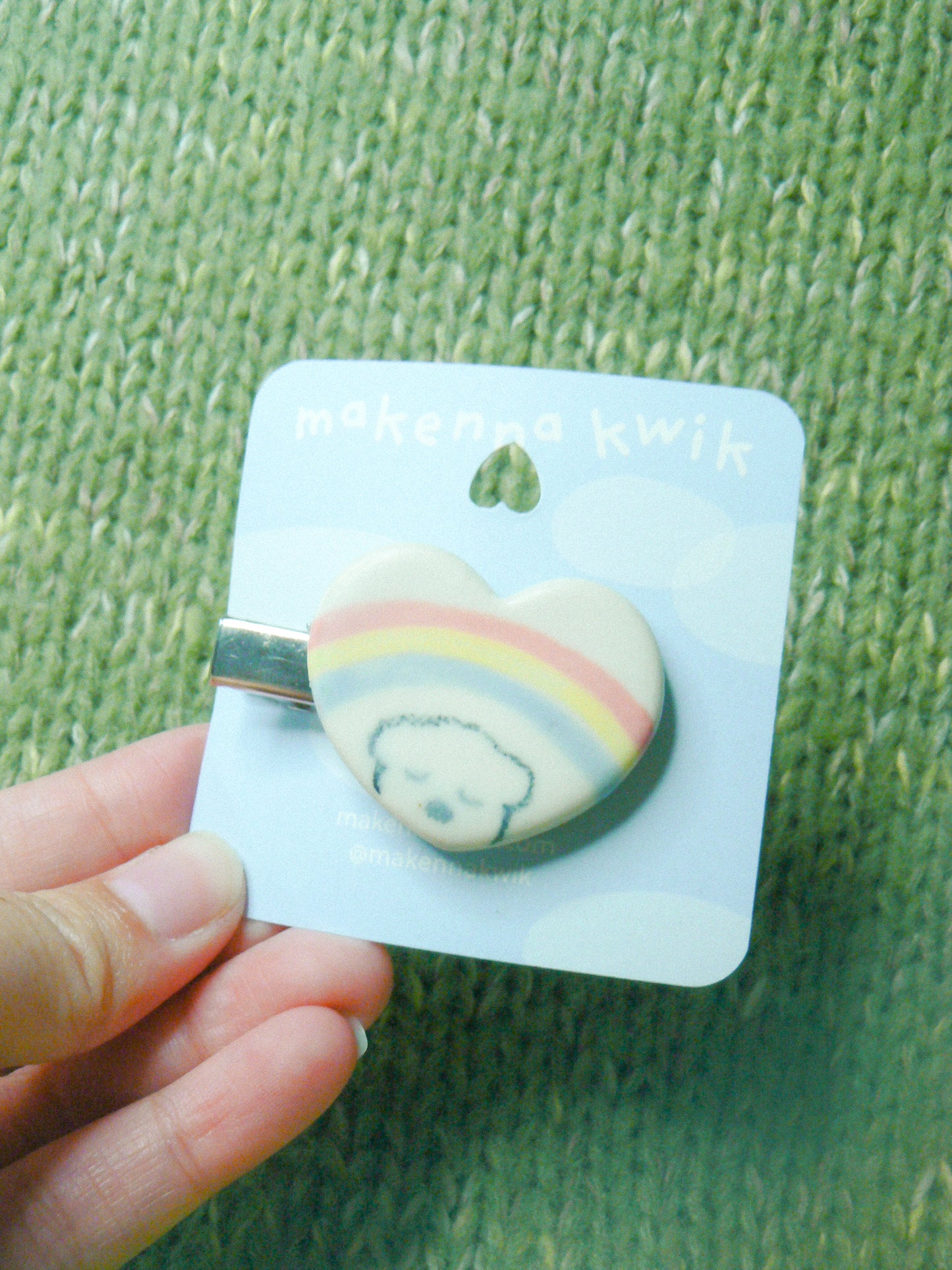 Ceramic Hair Clip - Puppy Love