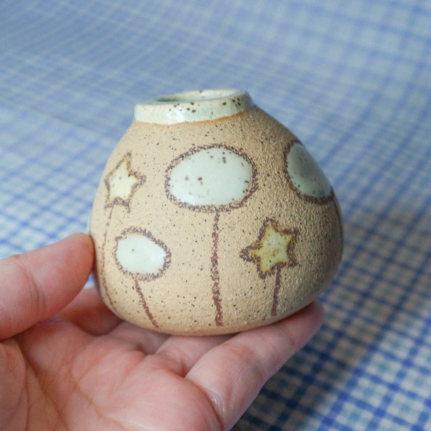 Nasturtium Cat Mini Vase