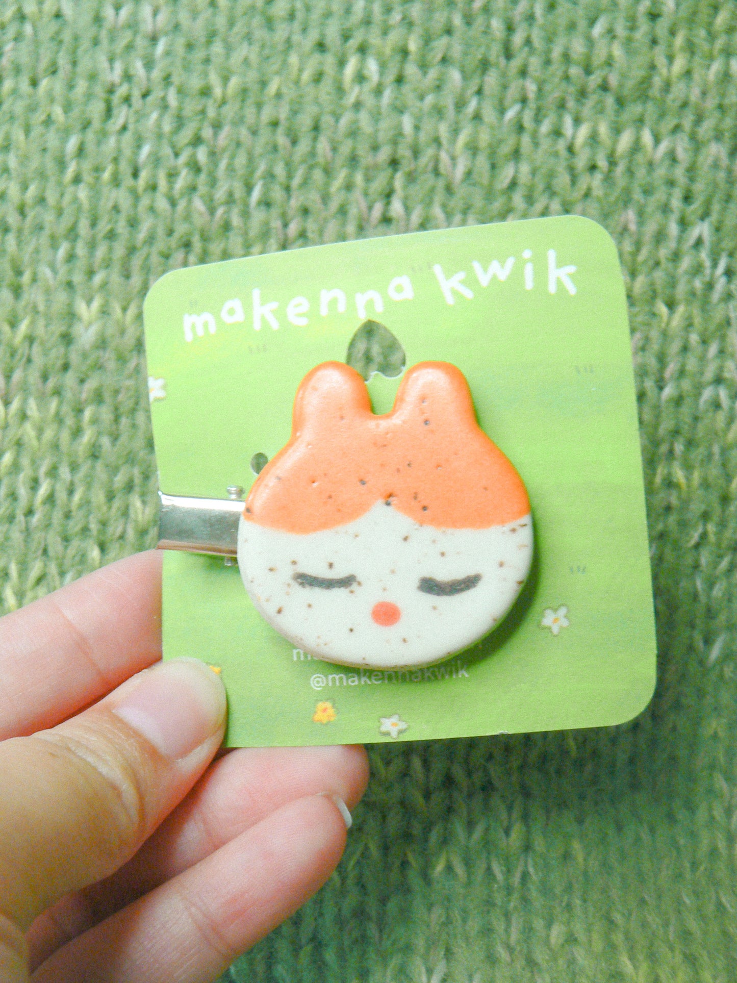 Ceramic Hair Clip - Bunny
