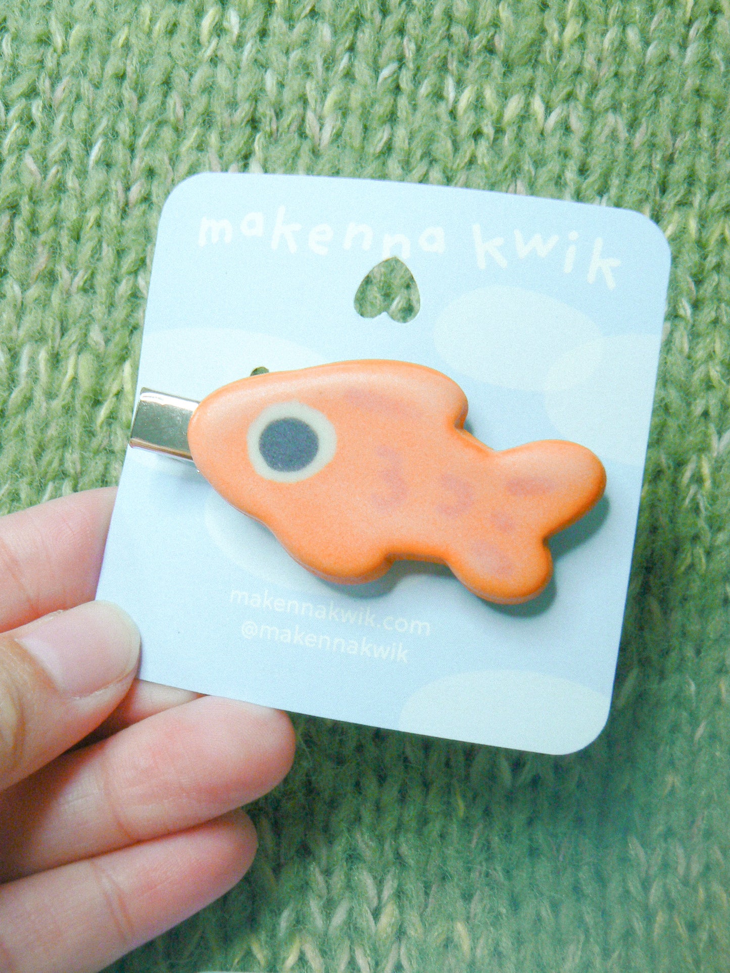 Ceramic Hair Clip - Fish