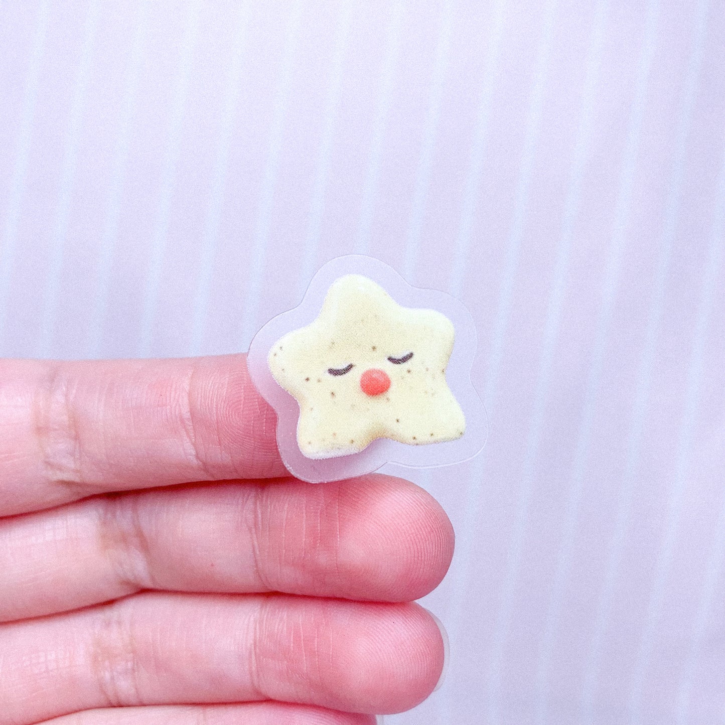 Clay Stars Clear Vinyl Sticker Sheet