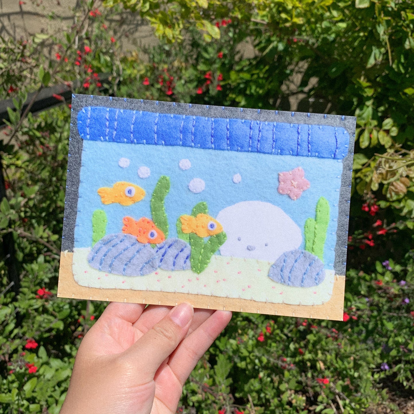 Hello Little Ones Felt Series 5x7 Postcard Print