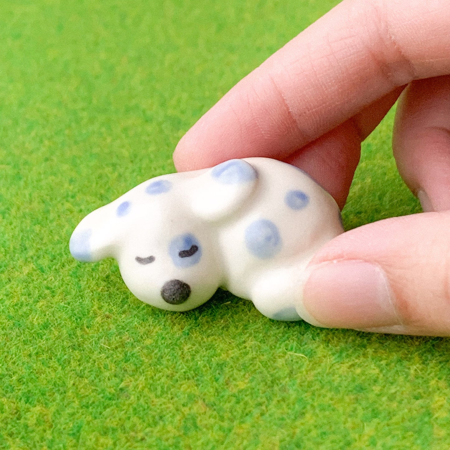 Sleepy Spotty Doggy Figurine