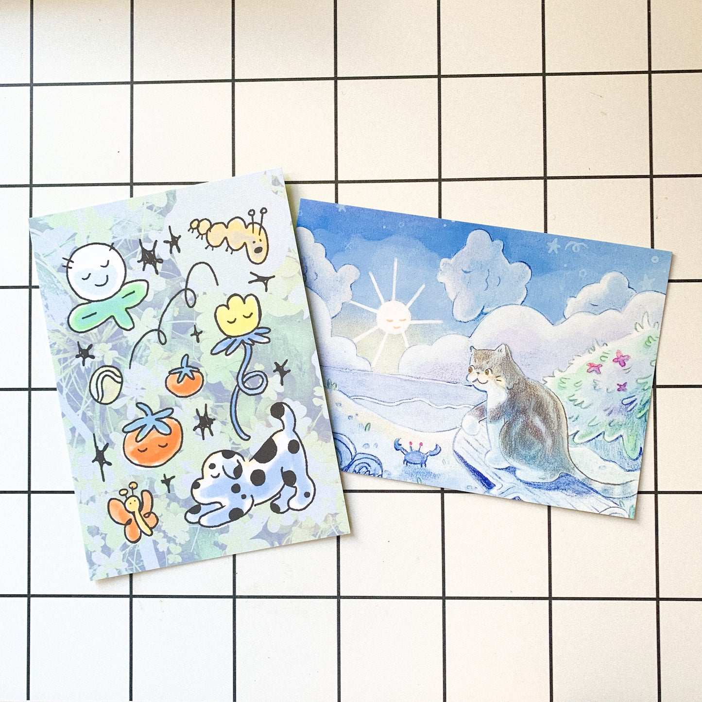 Garden Friends 5x7 Postcard Print