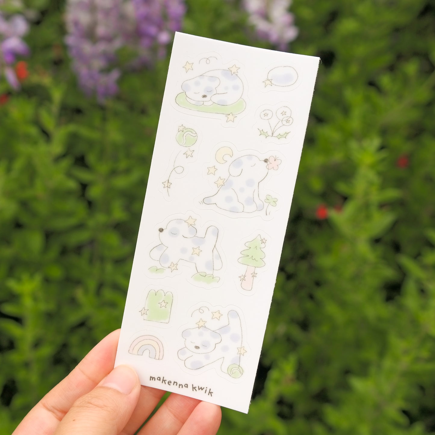 Puppy Sketches Matte Vinyl Mini Sticker Sheet