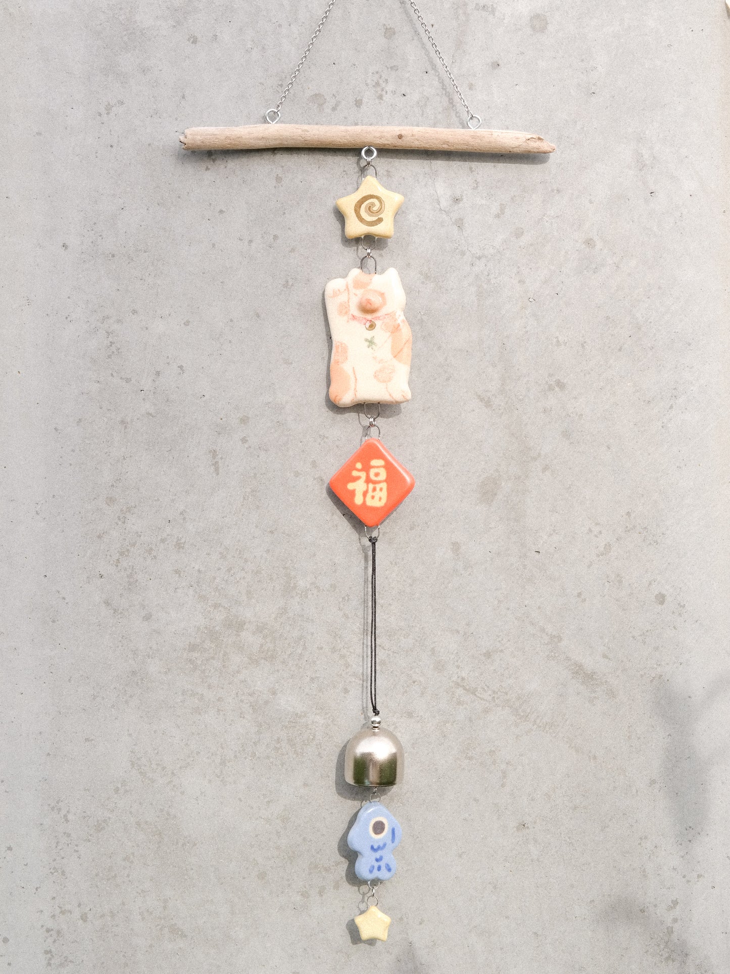 Woody Makes Things x Makenna Kwik LNY Ceramic Wind Chime