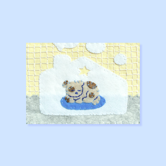 Sleeping In Felt Series 5x7 Postcard Print