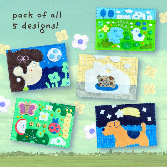 2024 Felt Series 5x7 Postcard Print Pack