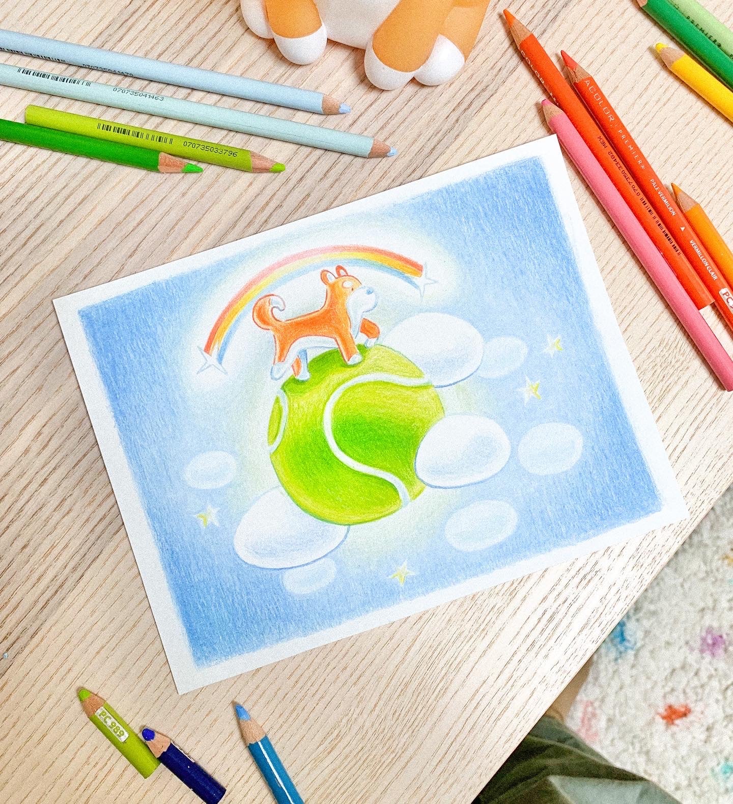 On Top of the World Original Drawing