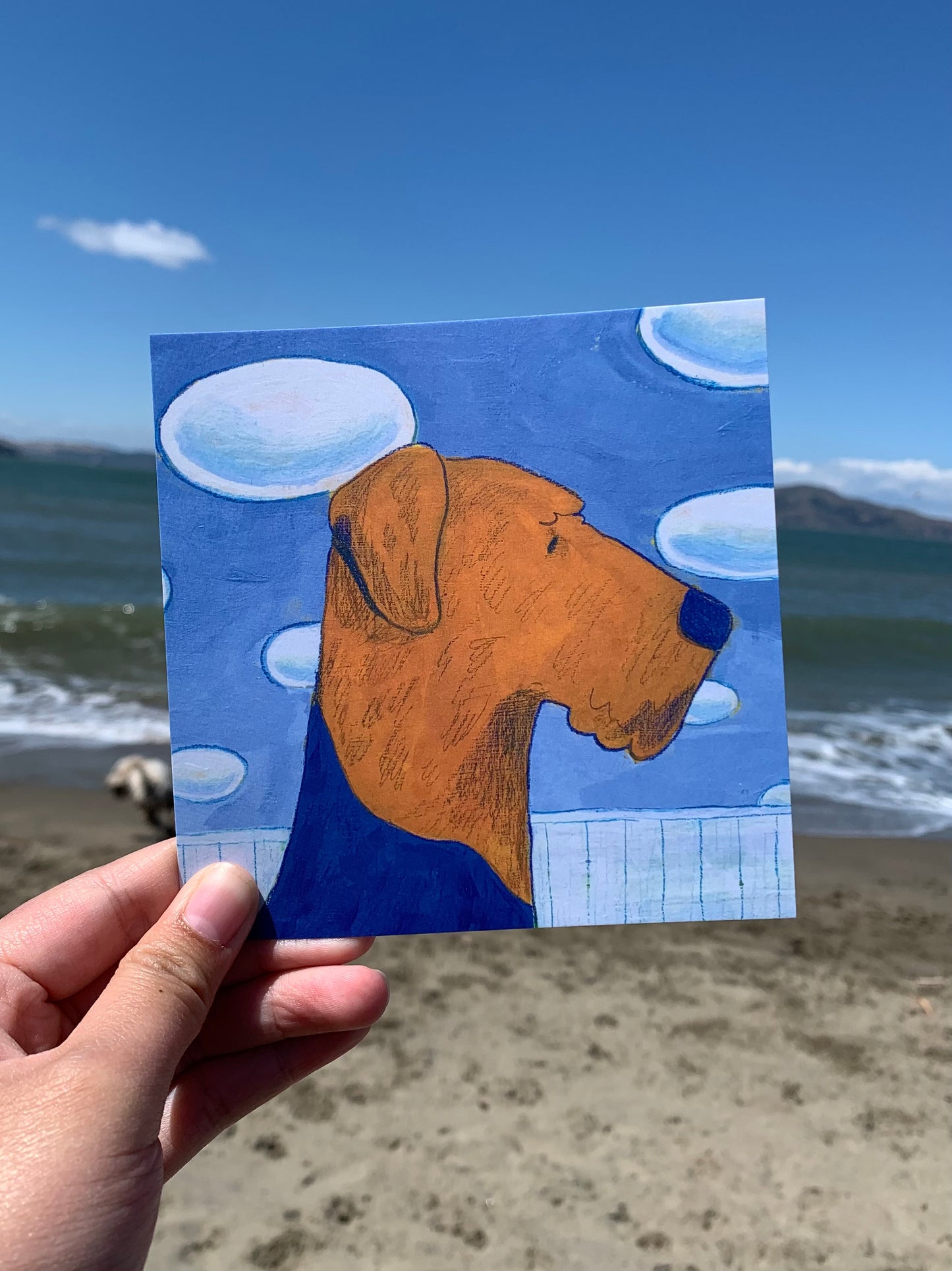 Chinboy Mini Square Postcard Art Print