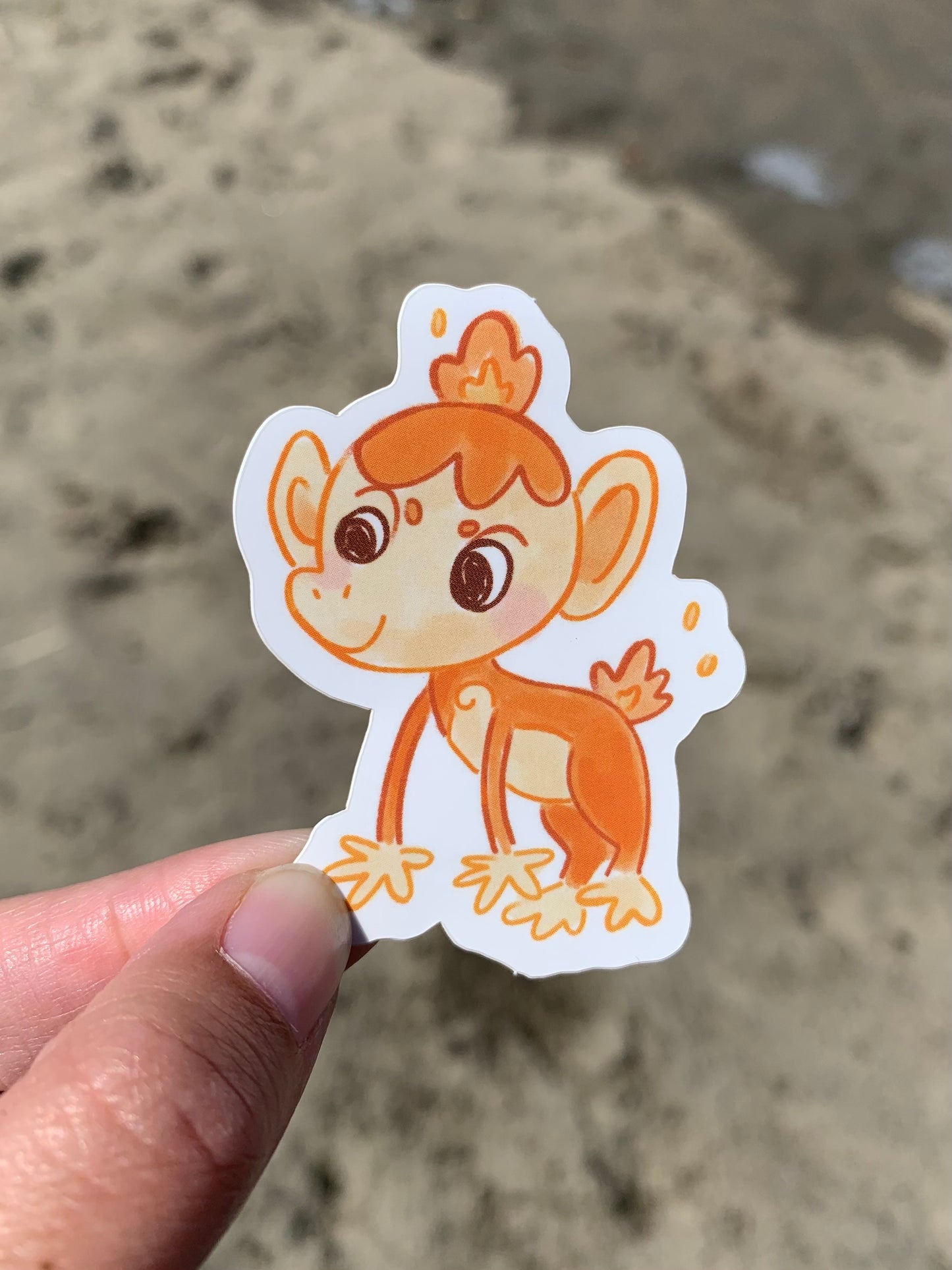 Chimchar Matte Vinyl Sticker
