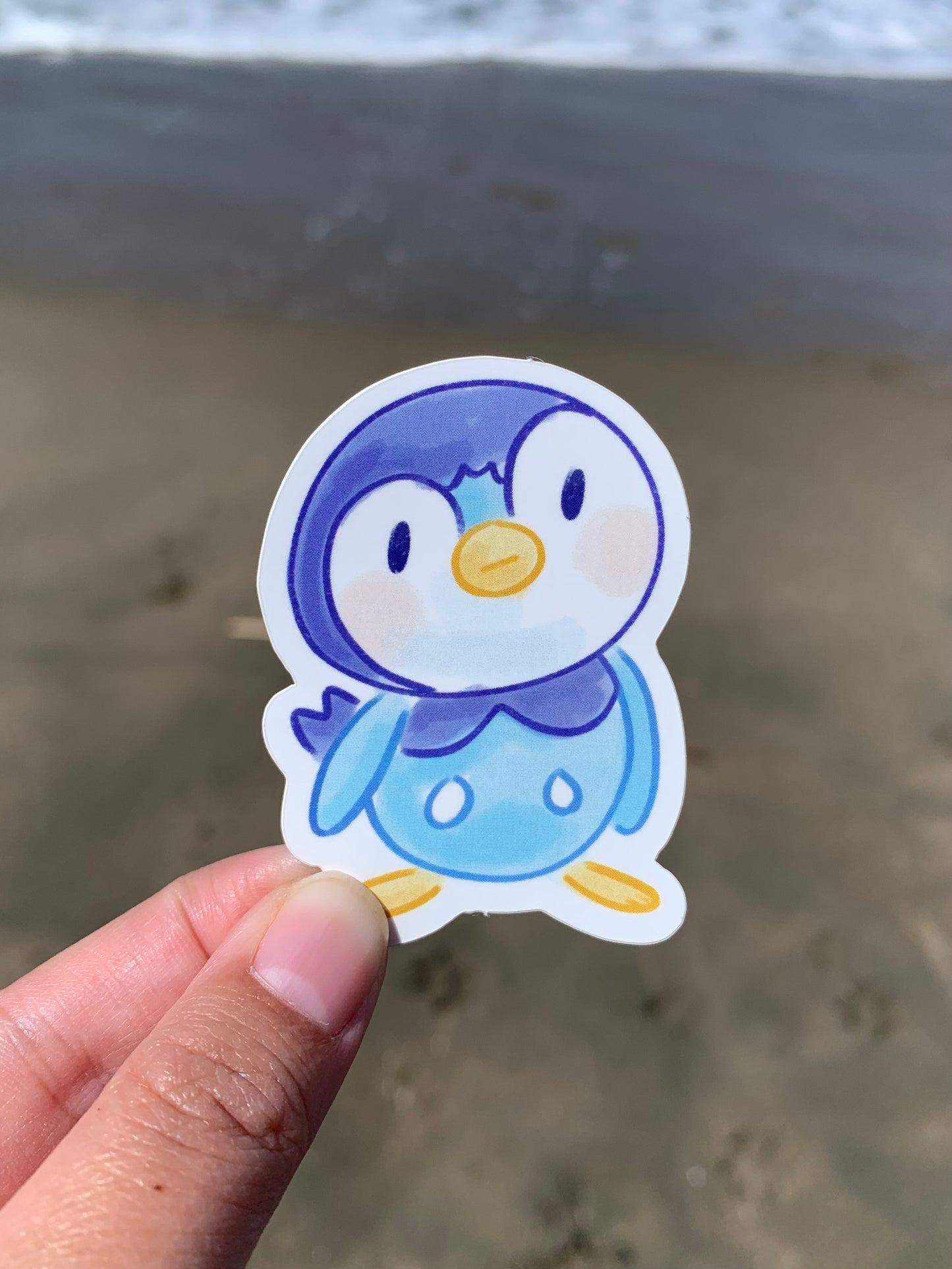 Piplup Matte Vinyl Sticker