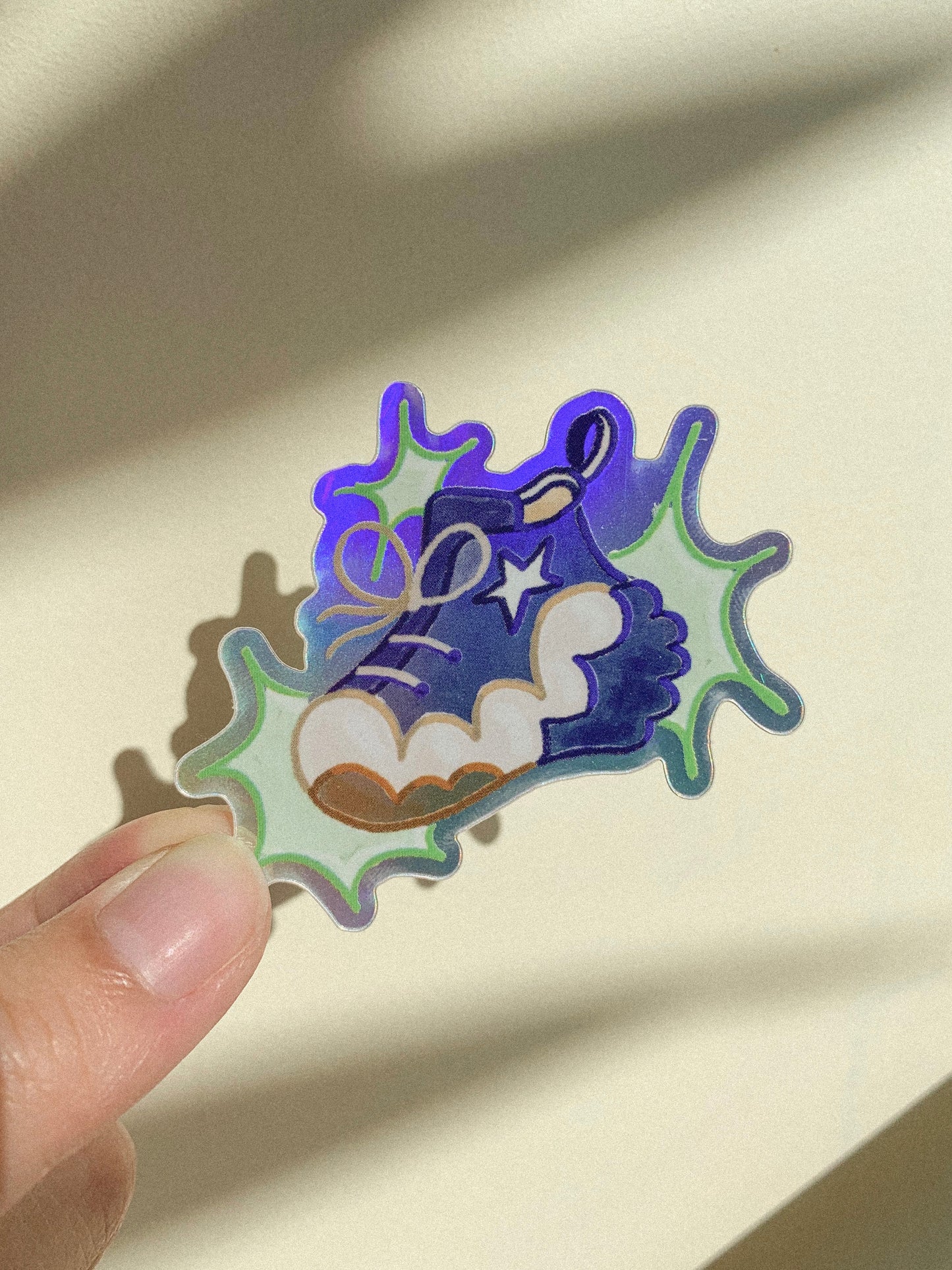 Chunky Sneaker Holographic Vinyl Sticker