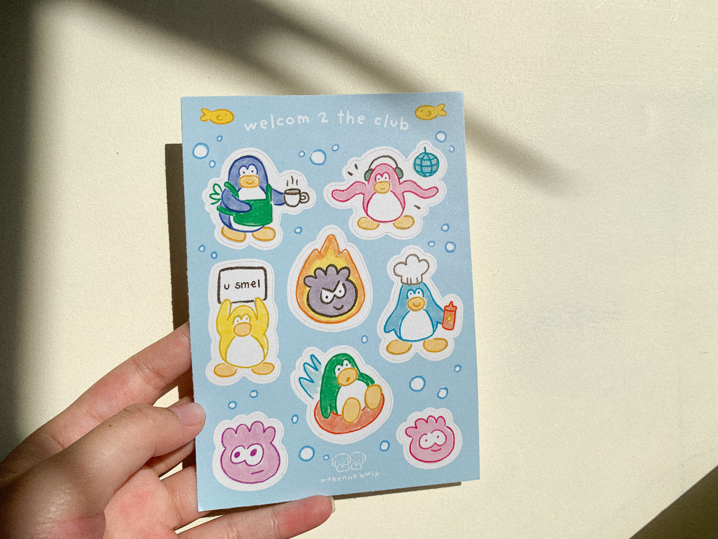 Club Pengy Vinyl Sticker Sheet