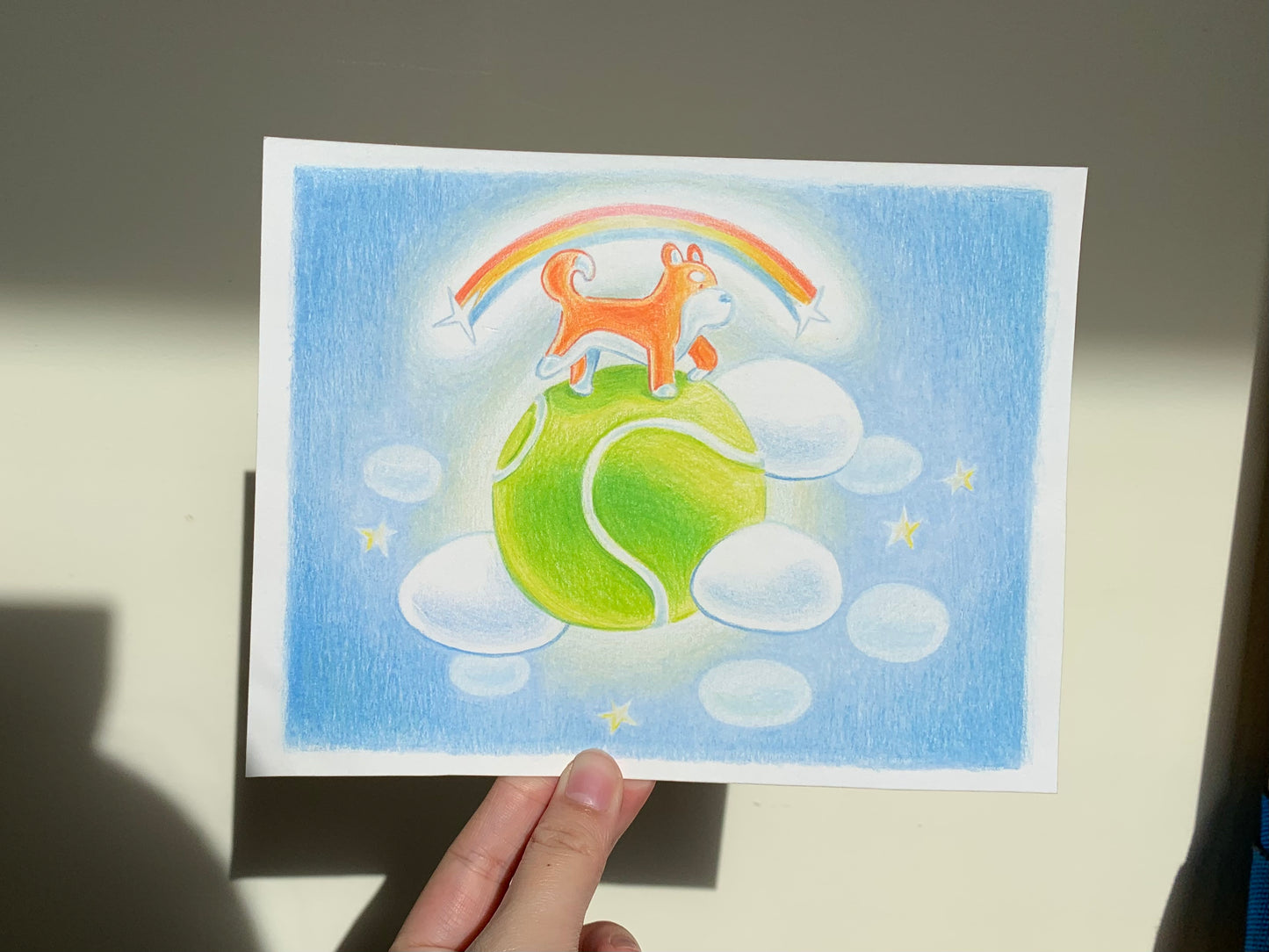 On Top of the World Original Drawing