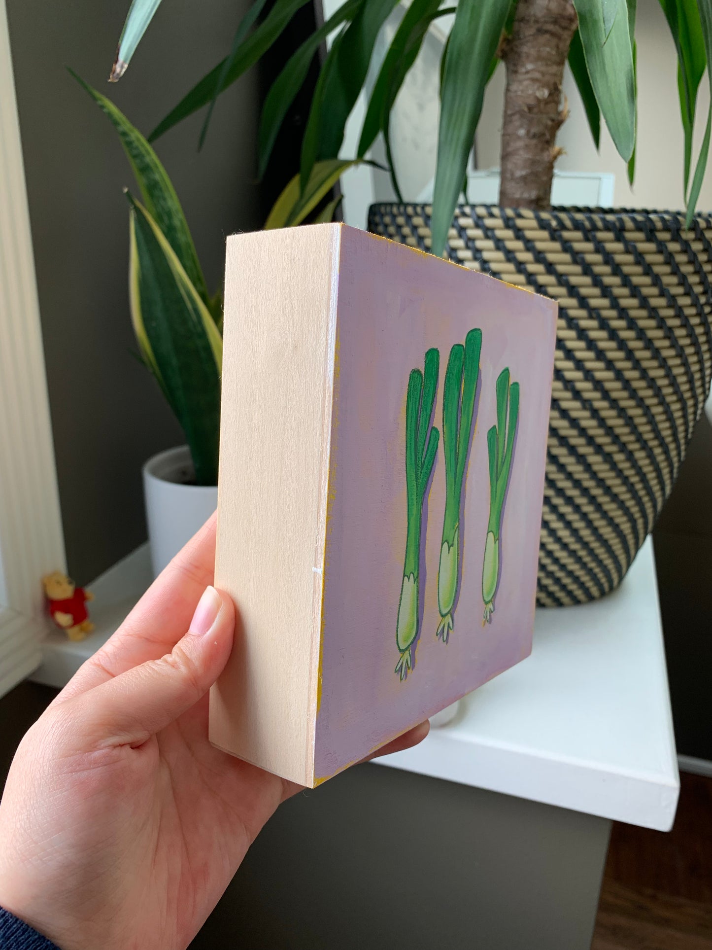 Green Onion Original Painting