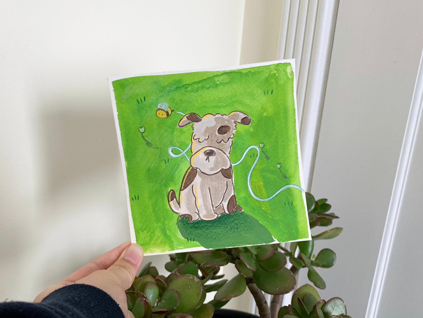 Schnauzer Original Painting