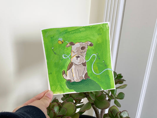 Schnauzer Original Painting