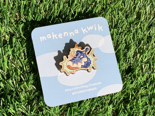 Chunky Sneaker Wooden Pin