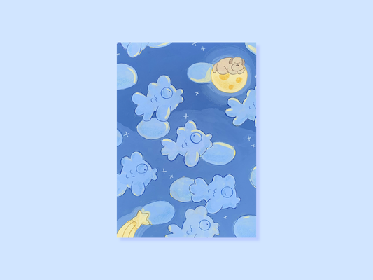 Nimbus Fish (Night) 5x7 Postcard Print