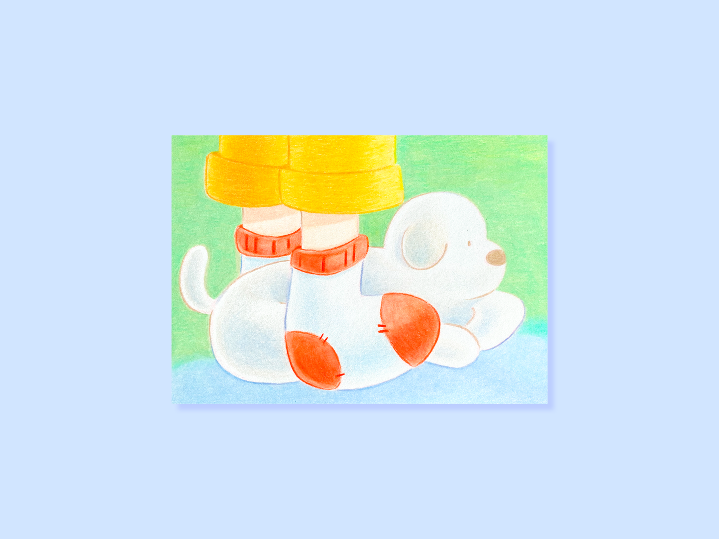 Foot Warmer 5x7 Postcard Print