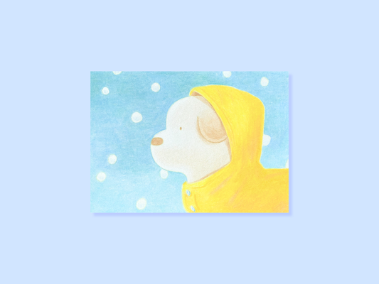 Ready for Walk 5x7 Postcard Print