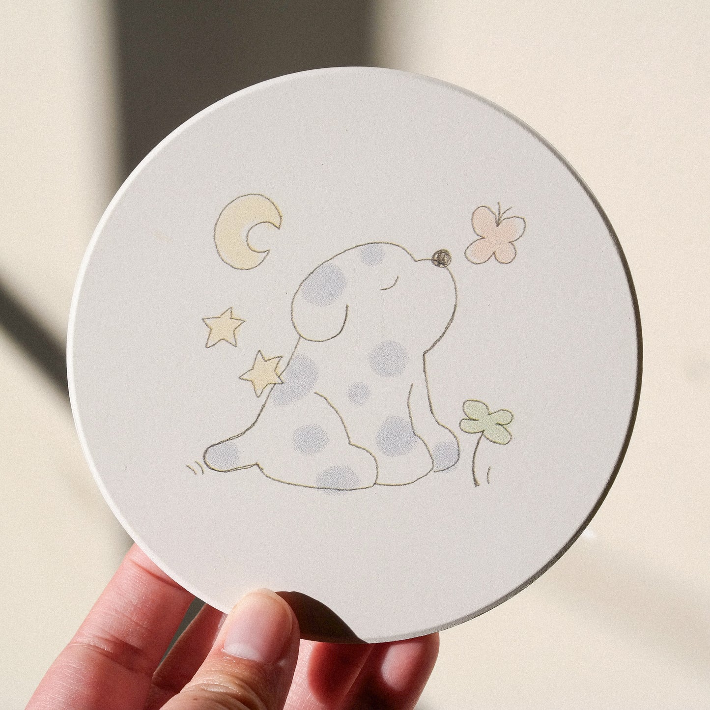 Puppies Ceramic Coaster Set