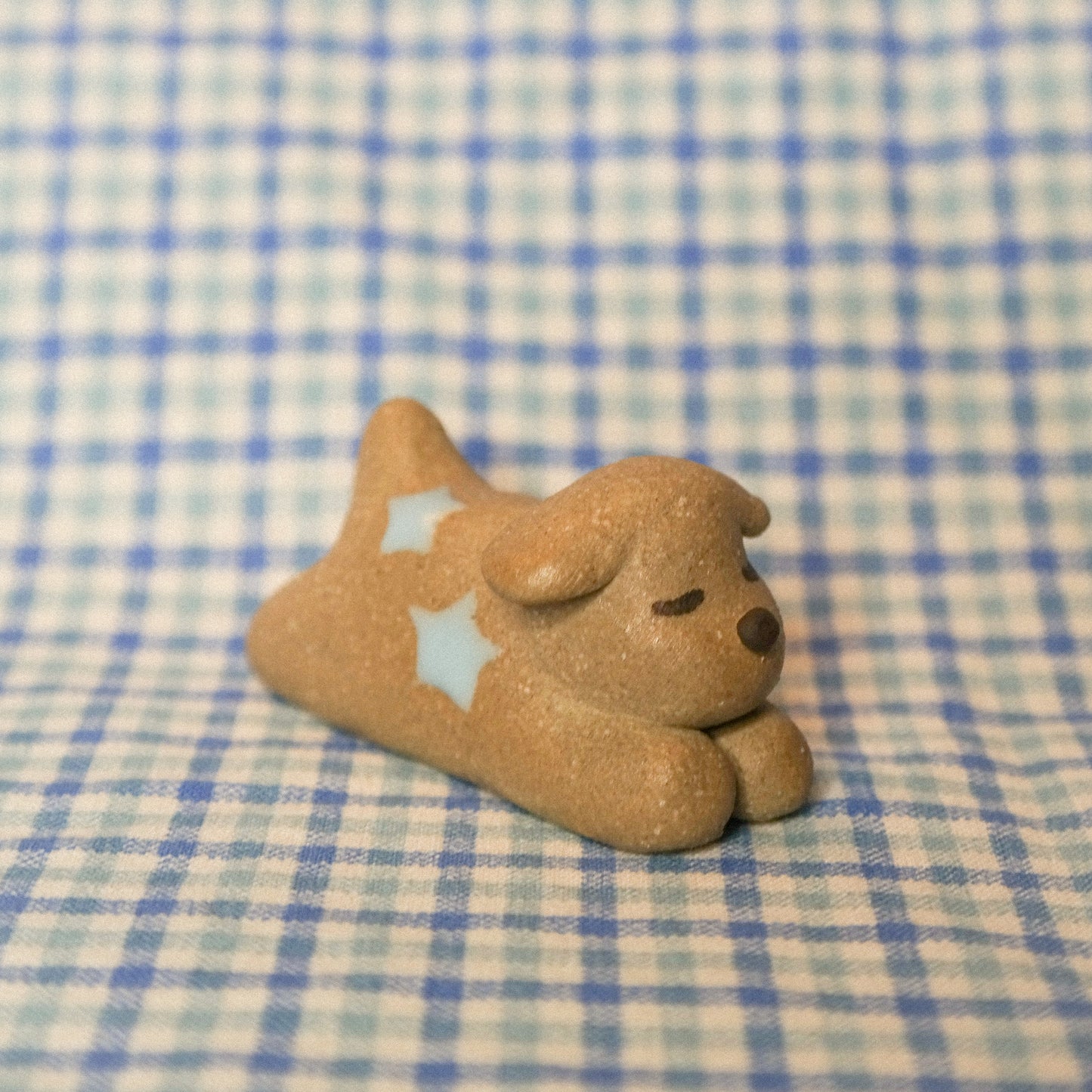 Splooting Dog Ceramic Figurine