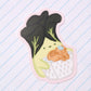 playdate! Laundry Bokchoy Matte Vinyl Sticker