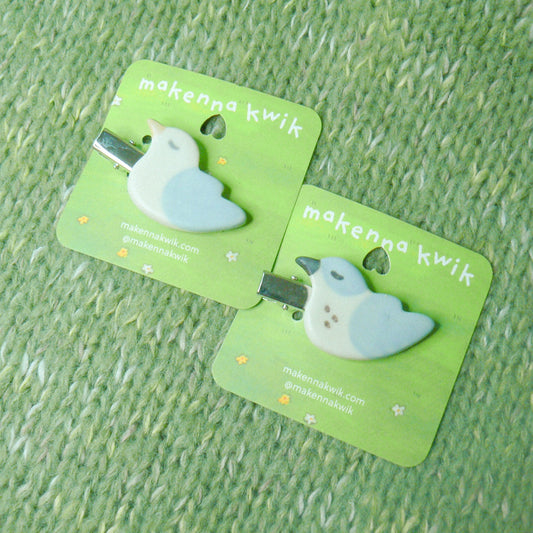 Ceramic Hair Clip - Bird