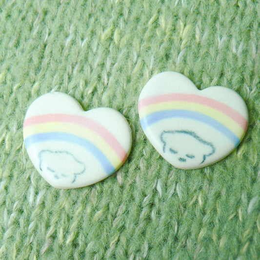 Ceramic Magnet - Rainbow Doggy