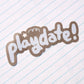 playdate! Logo Matte Vinyl Sticker