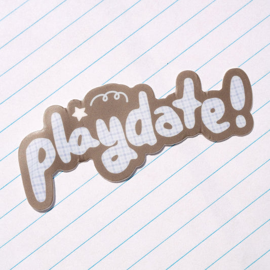 playdate! Logo Matte Vinyl Sticker