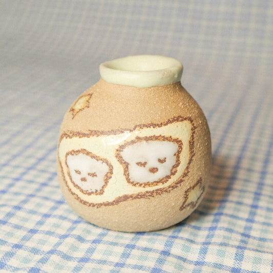 Edamame Dogs Mini Vase