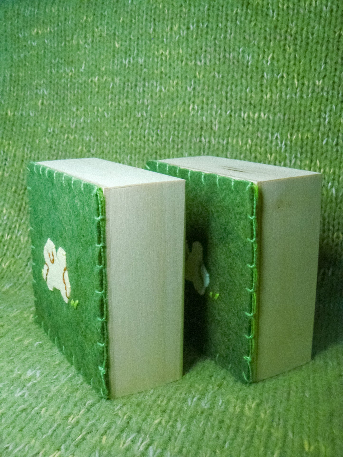 Dog Park Handmade Felt Original Artwork