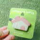 Ceramic Hair Clip - House