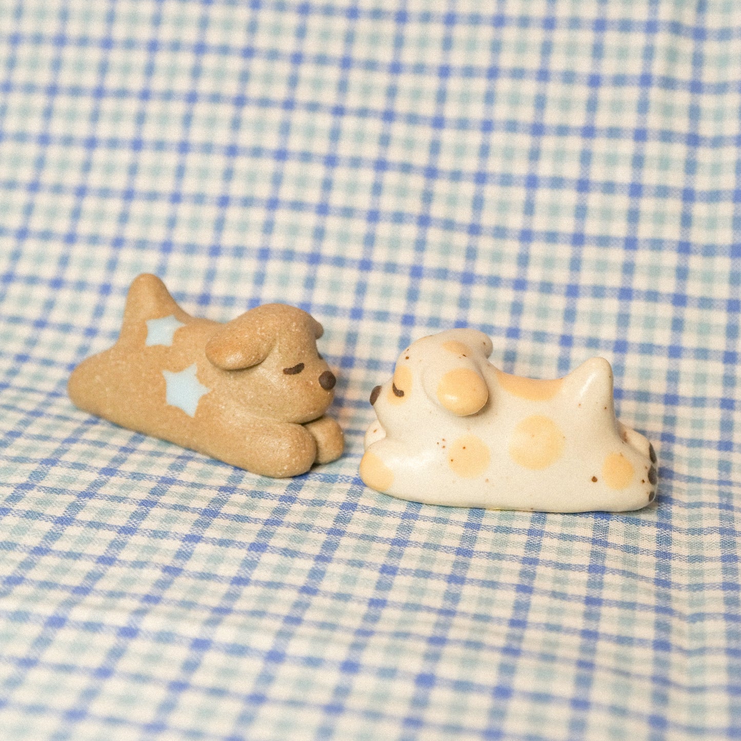 Splooting Dog Ceramic Figurine