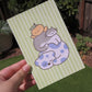 playdate! Stack of Guys Postcard Print