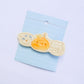 playdate! Dog Orange Bear Ceramic Hair Clip